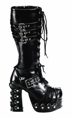 Demonia CHARADE-206 Black Boots Shoes