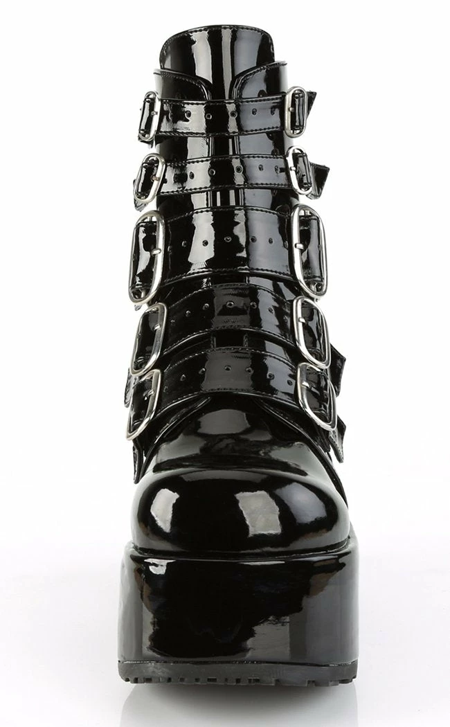 Demonia Shoes CONCORD-57 Black Patent Boots 4 Demonia Shoes CONCORD-57 Black Patent Boots