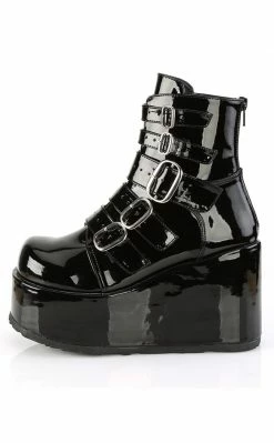 Demonia Shoes CONCORD-57 Black Patent Boots 9 Demonia Shoes CONCORD-57 Black Patent Boots