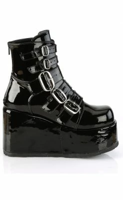 Demonia Shoes CONCORD-57 Black Patent Boots 11 Demonia Shoes CONCORD-57 Black Patent Boots