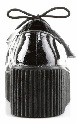 Demonia CREEPER-205 Black Glitter Vinyl Creepers Shoes