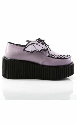 Demonia CREEPER-205 Lavender Vegan Leather Creepers