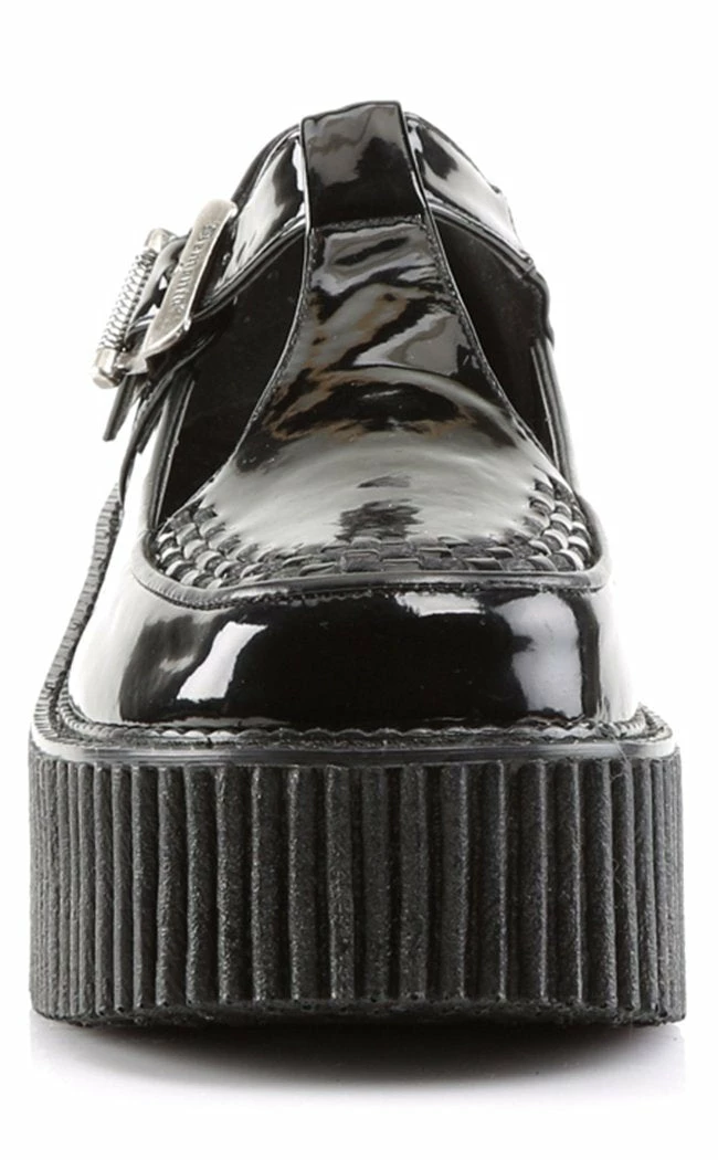Demonia CREEPER-214 Black Patent Creepers 4 Demonia CREEPER-214 Black Patent Creepers