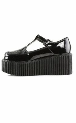 Demonia CREEPER-214 Black Patent Creepers 9 Demonia CREEPER-214 Black Patent Creepers