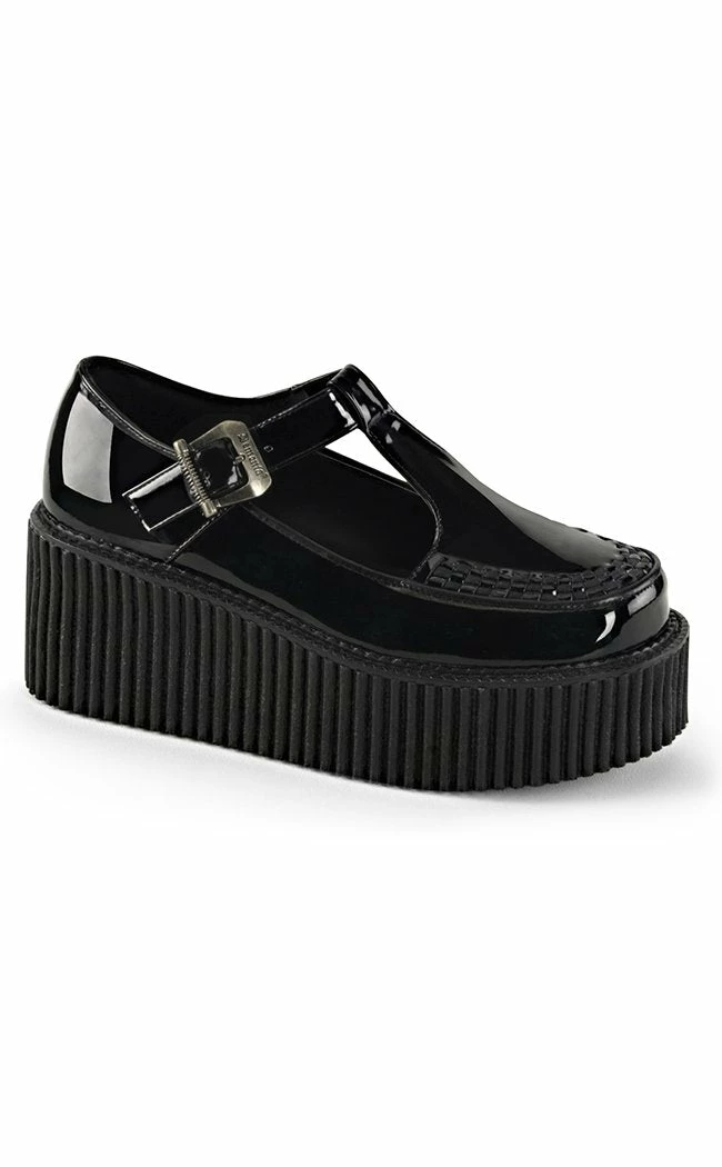 Demonia CREEPER-214 Black Patent Creepers 3 Demonia CREEPER-214 Black Patent Creepers