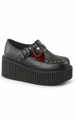 Demonia CREEPER-215 Black Creepers Shoes