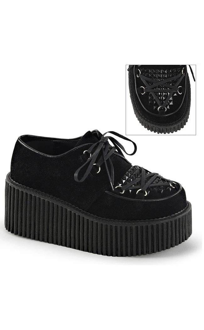 Demonia Shoes CREEPER-216 Black Creepers 3 Demonia Shoes CREEPER-216 Black Creepers