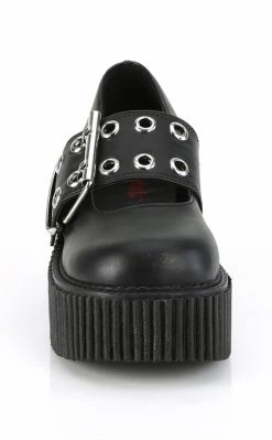 Demonia CREEPER-230 Black Vegan Mary Janes