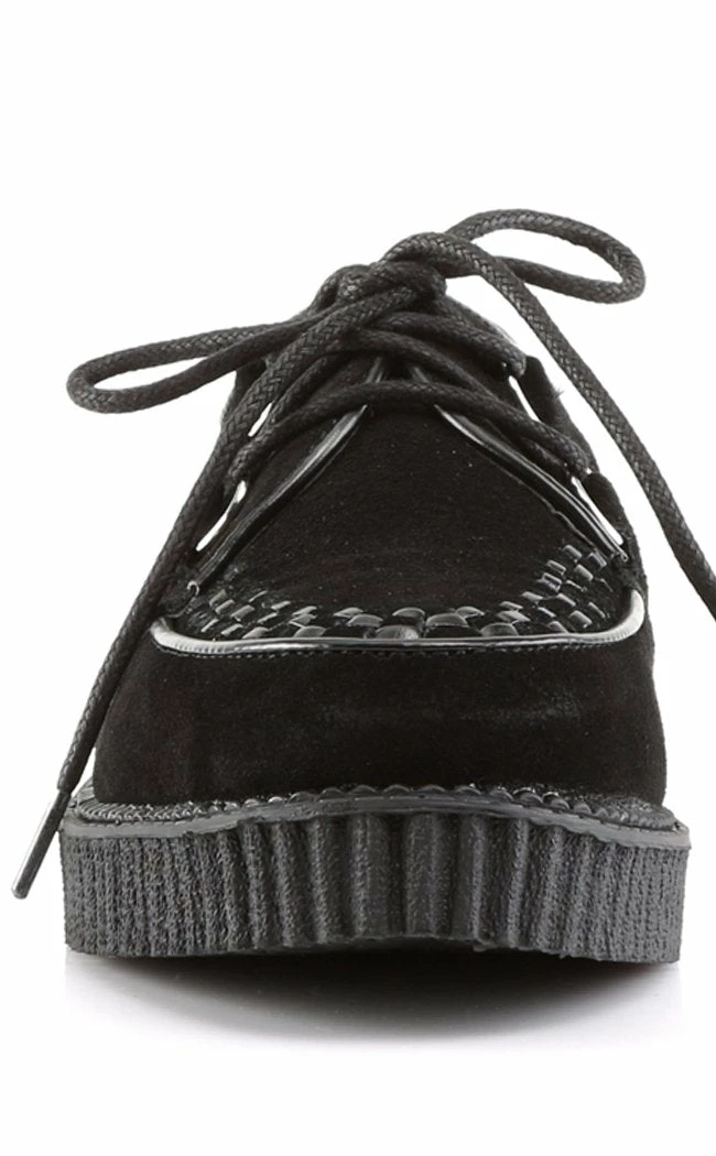 Demonia CREEPER-602S Black Suede Creepers Shoes 4 Demonia CREEPER-602S Black Suede Creepers Shoes