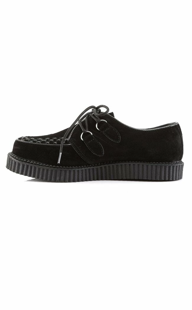 Demonia CREEPER-602S Black Suede Creepers Shoes 5 Demonia CREEPER-602S Black Suede Creepers Shoes
