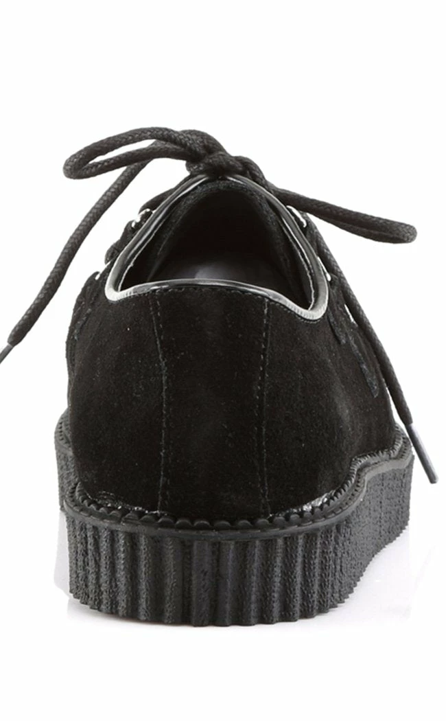 Demonia CREEPER-602S Black Suede Creepers Shoes 6 Demonia CREEPER-602S Black Suede Creepers Shoes
