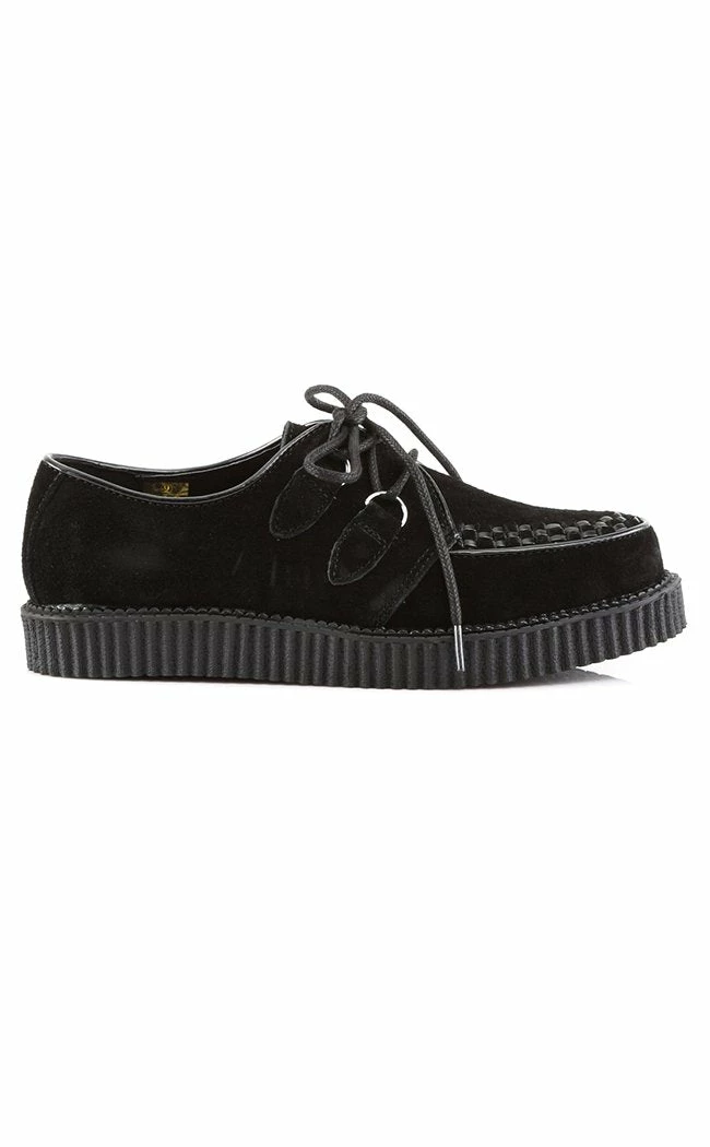 Demonia CREEPER-602S Black Suede Creepers Shoes 7 Demonia CREEPER-602S Black Suede Creepers Shoes