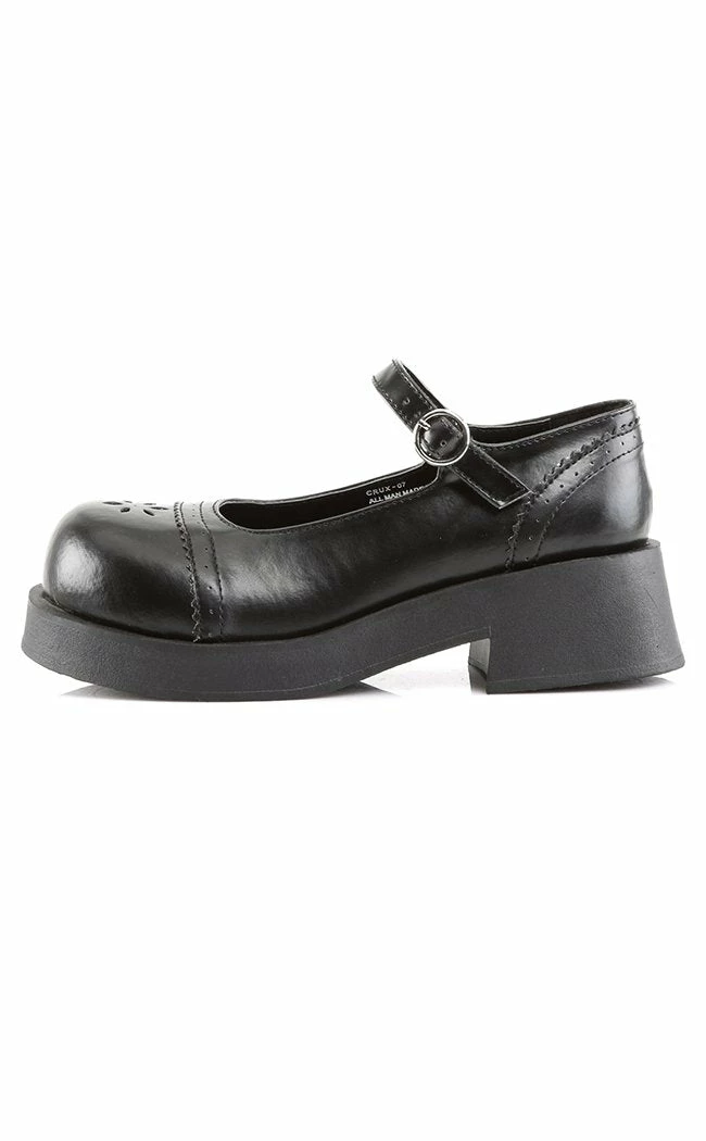Demonia Shoes CRUX-07 Black Mary Janes 5 Demonia Shoes CRUX-07 Black Mary Janes