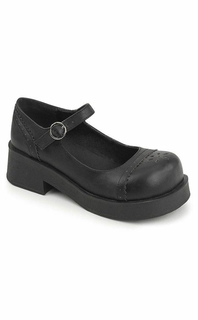 Demonia Shoes CRUX-07 Black Mary Janes 3 Demonia Shoes CRUX-07 Black Mary Janes