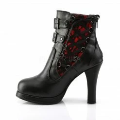 Demonia CRYPTO-51 Red & Black Boots
