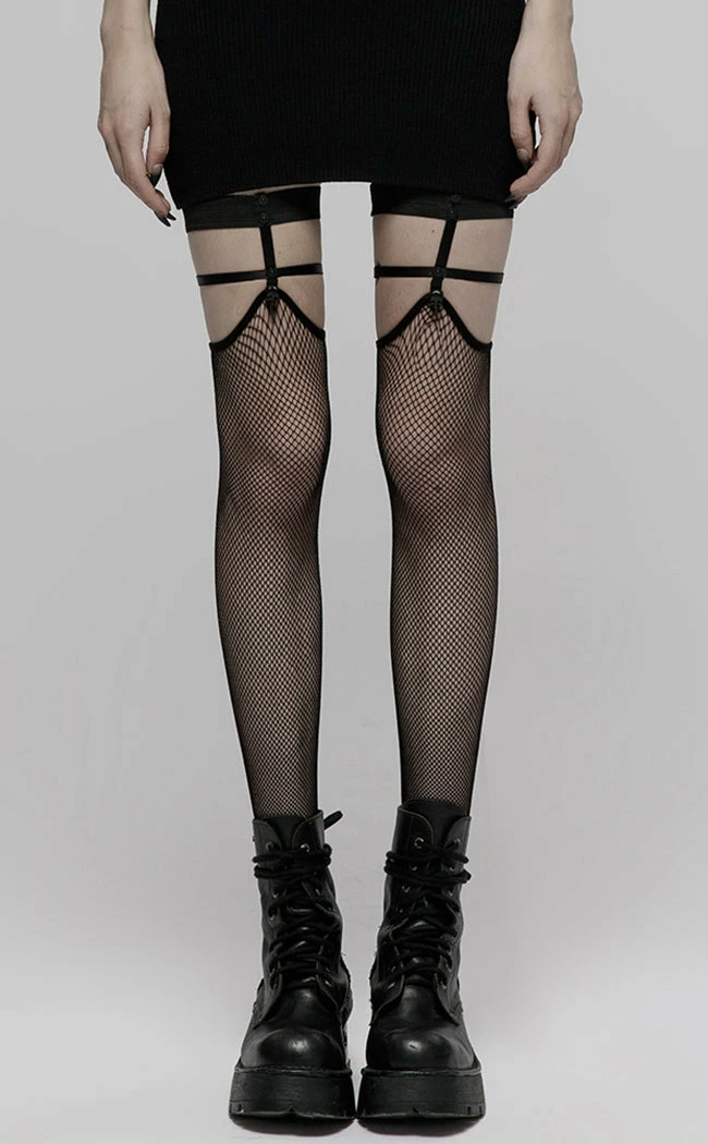 Punk Rave Calvaria Fishnet Stockings 5 Punk Rave Calvaria Fishnet Stockings