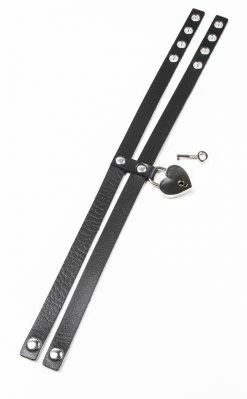 Cold Black Heart Captivated Lock Choker Accessories