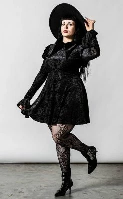 Killstar Clothing Carpe Noctem Collar Dress