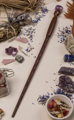 Crystals Carved Crystal Wands | Amethyst Witchcraft