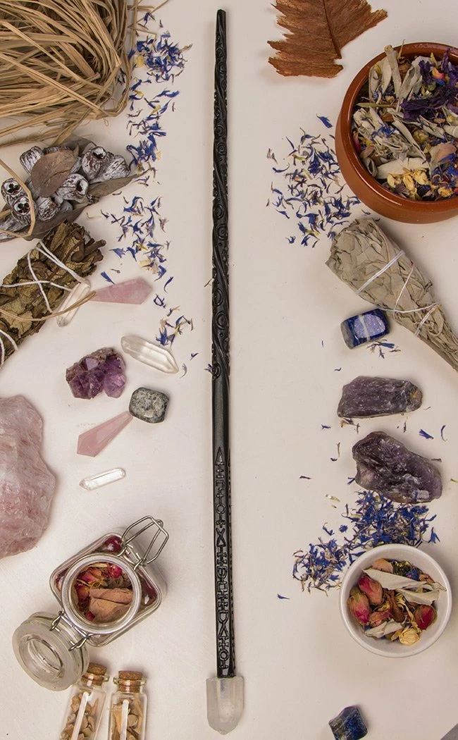 Crystals Home Decor Carved Crystal Wands | Rock Crystal 3 Crystals Home Decor Carved Crystal Wands | Rock Crystal