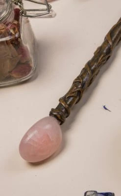 Crystals Carved Crystal Wands | Rose Quartz