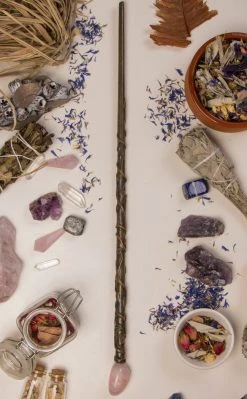 Crystals Carved Crystal Wands | Rose Quartz