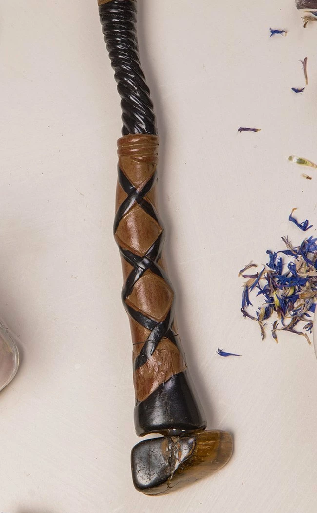 Crystals Carved Crystal Wands | Tiger's Eye Home Decor 6 Crystals Carved Crystal Wands | Tiger's Eye Home Decor