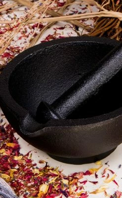 TB Cast Iron Mortar And Pestle Witchcraft 11 TB Cast Iron Mortar And Pestle Witchcraft