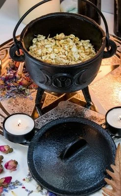 Cauldrons Witchcraft Cast Iron Triple Goddess Cauldron