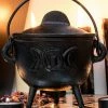 Cauldrons Witchcraft Cast Iron Triple Goddess Cauldron 2 Cauldrons Witchcraft Cast Iron Triple Goddess Cauldron