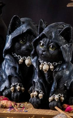 Gothic Gifts Cat Witch Statue Home & Gifts