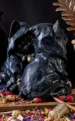 Gothic Gifts Cat Witch Statue Home & Gifts