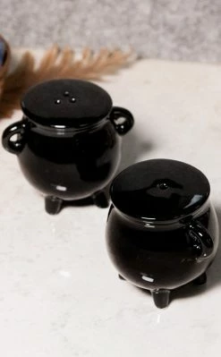 Homewares Cauldron Salt And Pepper Shakers