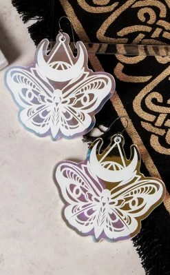 Drop Dead Gorgeous Celestial Luna Moth Earrings