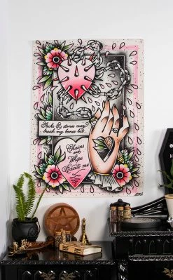 Drop Dead Gorgeous Chains & Whips Tapestry Home & Gifts