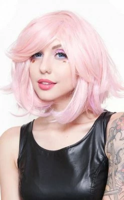 Rockstar Wigs Champagne Pink Bobbed Wig Beauty