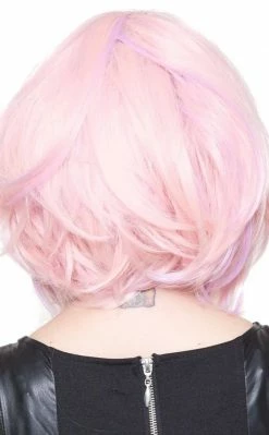Rockstar Wigs Champagne Pink Bobbed Wig Beauty