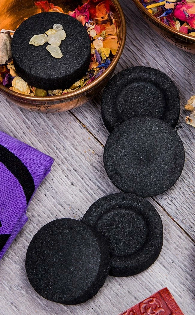 Charcoal Tablets For Resin Incense Witchcraft 3 Charcoal Tablets For Resin Incense Witchcraft