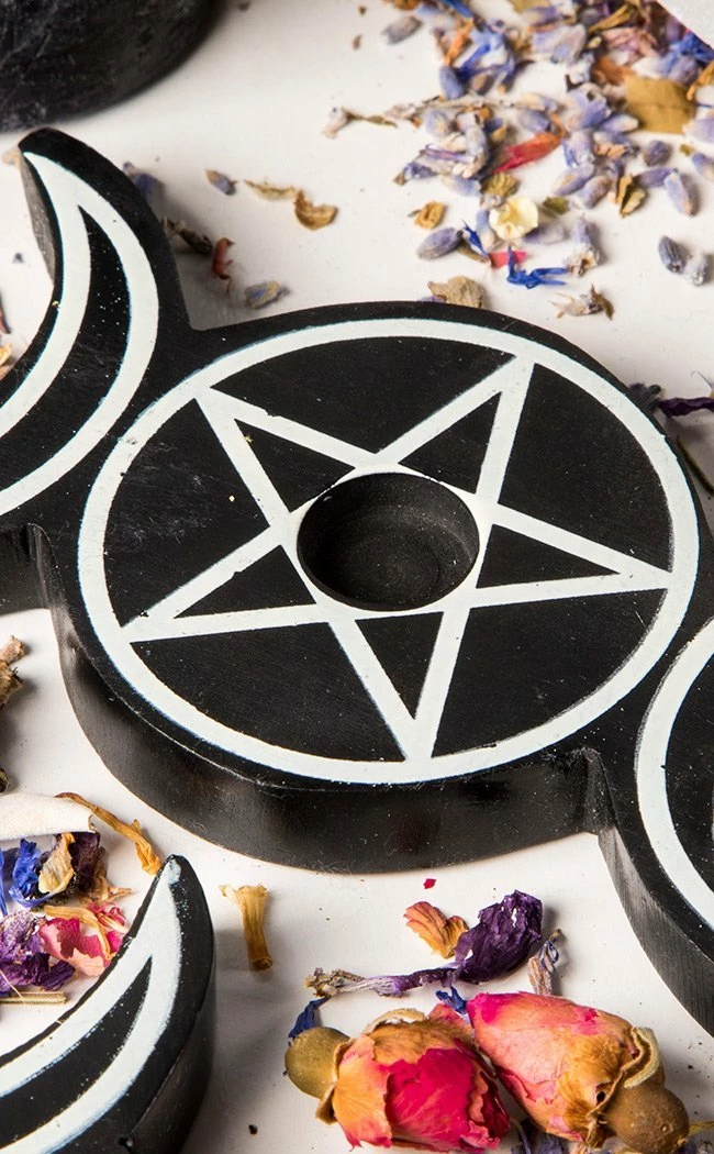 Candles Chime Candle Holder | Triple Moon 5 Candles Chime Candle Holder | Triple Moon