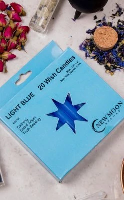 Chime Spell Candles 20 Pack - Light Blue Sale