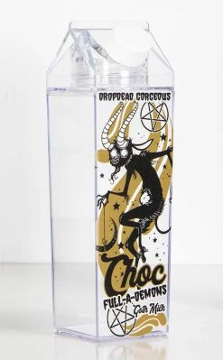 Drop Dead Gorgeous Choc Fulla Demons Milk Carton Drink Bottle Home & Gifts