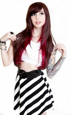 Rockstar Wigs Chocolate & Burgundy Downtown Girl Wig