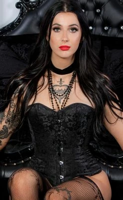 Tragic Beautiful Clothing Christine Brocade Corset