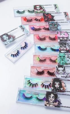 Rose Demon New Arrivals Colour Flare Lashes | The Fiery One