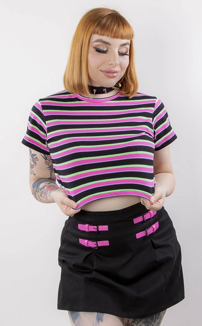 Black Friday Contrast Stitch Goth Skort 5 Black Friday Contrast Stitch Goth Skort