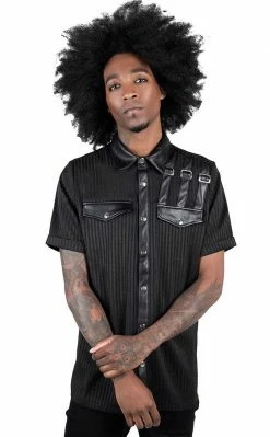 Killstar Corporate Hell Shirt | Pinstripe Clothing
