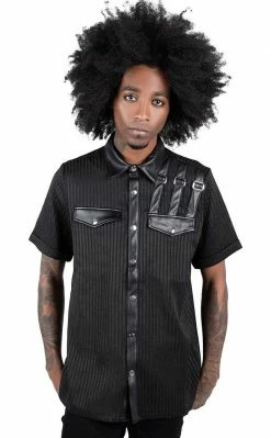 Killstar Corporate Hell Shirt | Pinstripe Clothing