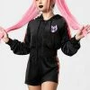 Killstar Coven Chill Velour Hoodie Clothing