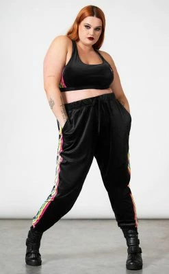 Killstar Coven Chill Velour Joggers Clothing