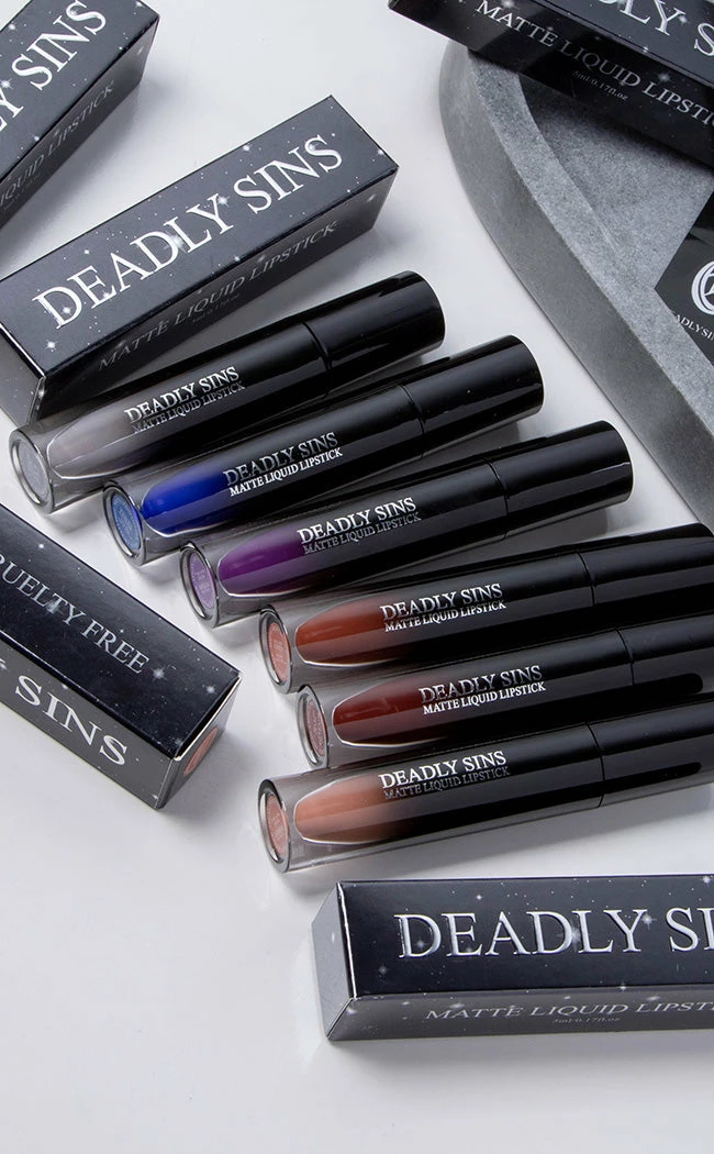 Deadly Sins Cosmetics Coven Matte Liquid Lipstick Beauty 6 Deadly Sins Cosmetics Coven Matte Liquid Lipstick Beauty